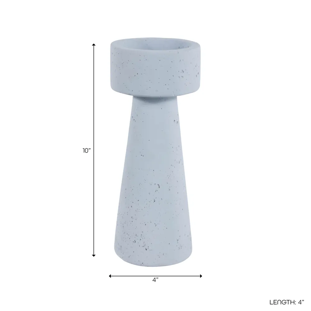 CARLIN BLUE CANDLE HOLDER 10 (IN)