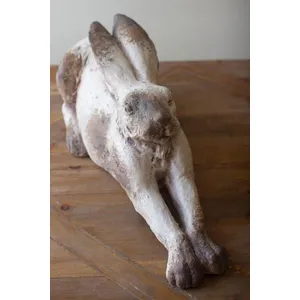 Faux Concrete Reclining Rabbit 3