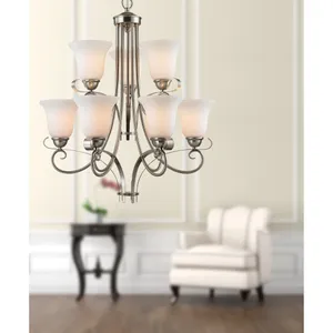 Brighton 25'' Wide 9-Light Chandelier - Brushed Nickel 5