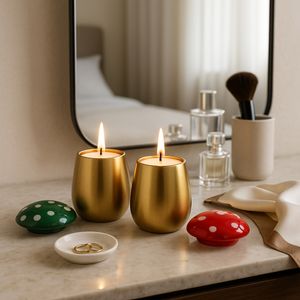 LINDENPARK SET OF 2 SANTAL SPRUCE CANDLE 5 (IN) 11