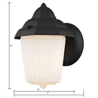 Cotswold 9'' High 1-Light Outdoor Sconce - Matte Black