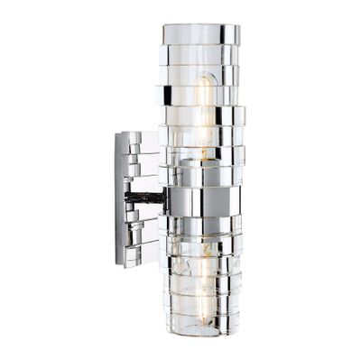 Murano 13.5″ High 2-Light Sconce - Chrome