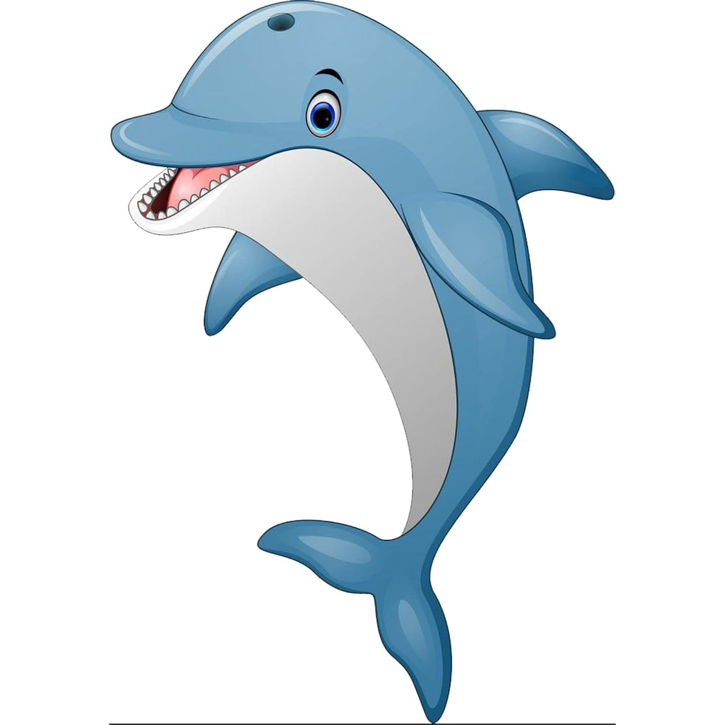 BAMBOO & CHROME MAGNET - DOLPHIN