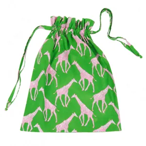 Giraffe Pink Green Cotton  Lounge Pant 4