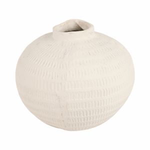 SAMSONLEY WHITE VASE 10 (IN) 4