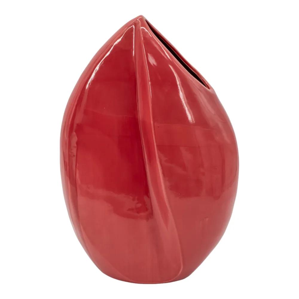HAMMONDPORT RED VASE 17 (IN)