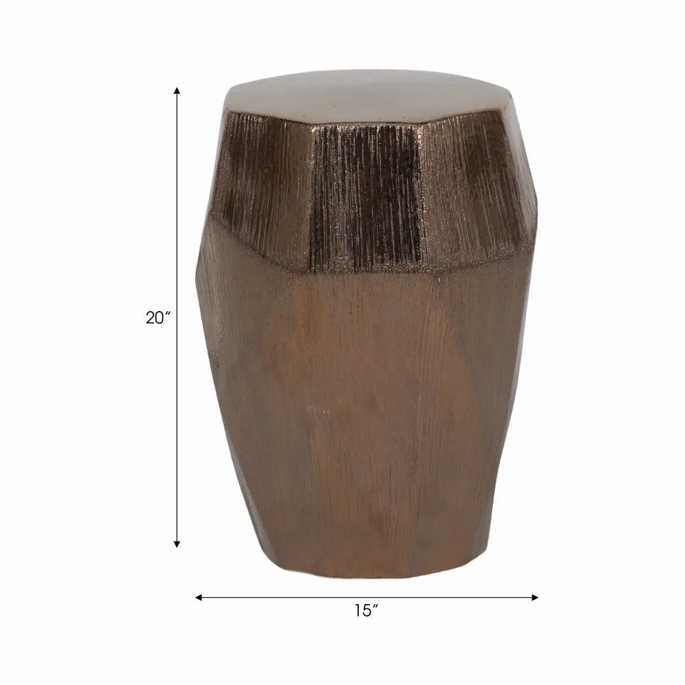 CHATHAMBROOK BRONZE GARDEN STOOL 20 (IN)