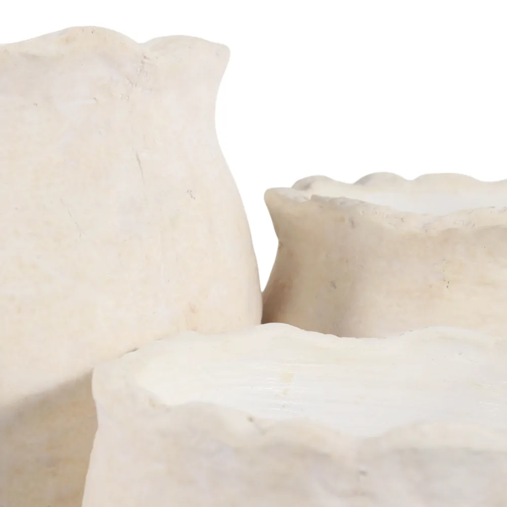 CORWINWORTH SET OF 3 IVORY PLANTER 8 (IN)