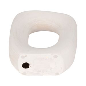 10" SHORT ROUGH OPEN CUT-OUT OBJECT, WHITE 7