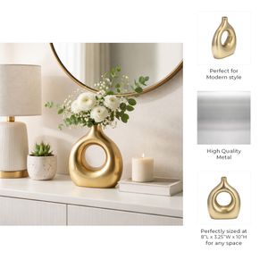 HARVEYVALE GOLD VASE 10 (IN) 10
