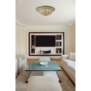 Andalusia 17'' Wide 4-Light Flush Mount - Aged Silver 5