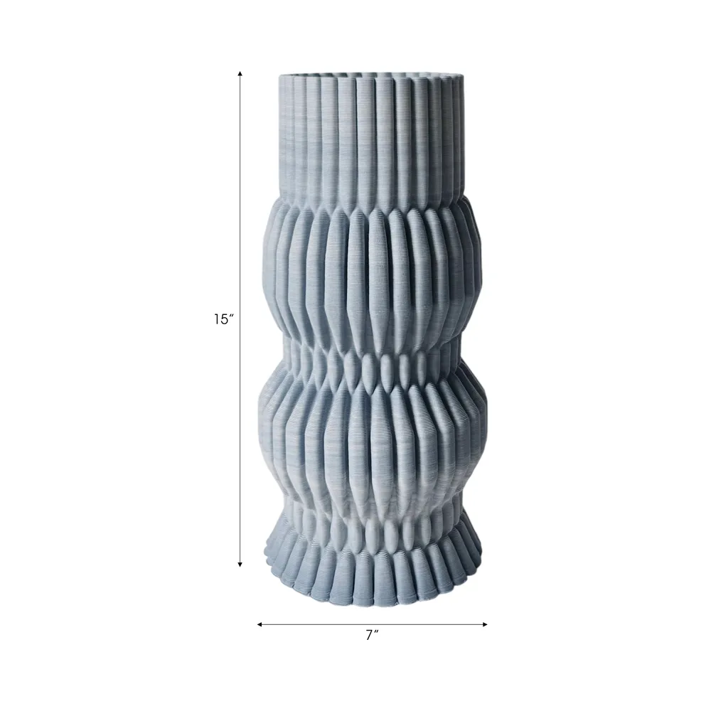 GRIFFINRUN BLUE VASE 15 (IN)