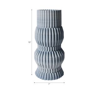 GRIFFINRUN BLUE VASE 15 (IN) 7