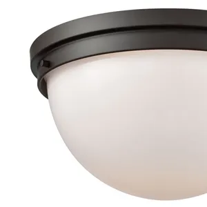 Beckett 14'' Wide 2-Light Flush Mount - Oil Rubbed Bronze 2