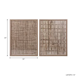 FALLONBEACH SET OF 2 BROWN ART 34 (IN) 3