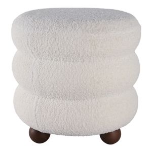 BLAINERIDGE IVORY OTTOMAN 18 (IN) 5