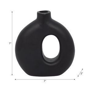 GRIFFINMOOR BLACK VASE 7 (IN) 10