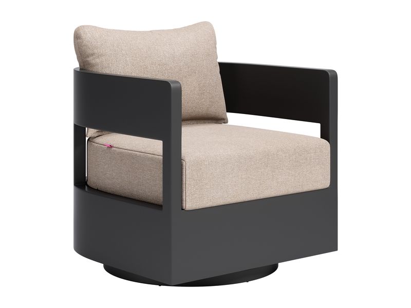 Foret Swivel Chair Black 7