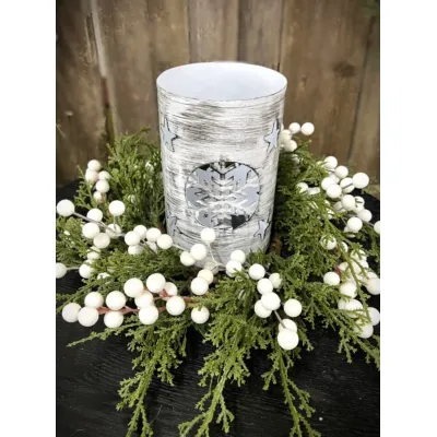 Winter Berries 6.5in Candle Ring