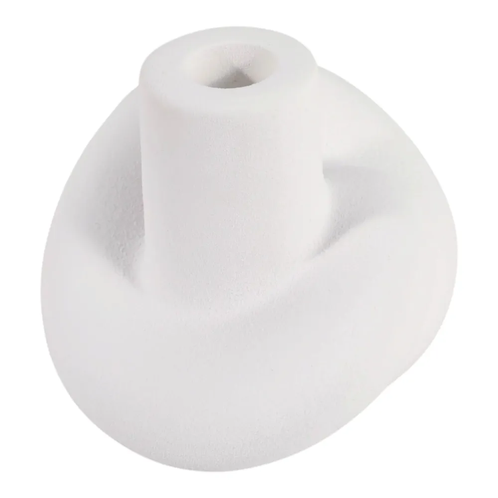 DUNCANCROSS WHITE CANDLE HOLDER 4 (IN)