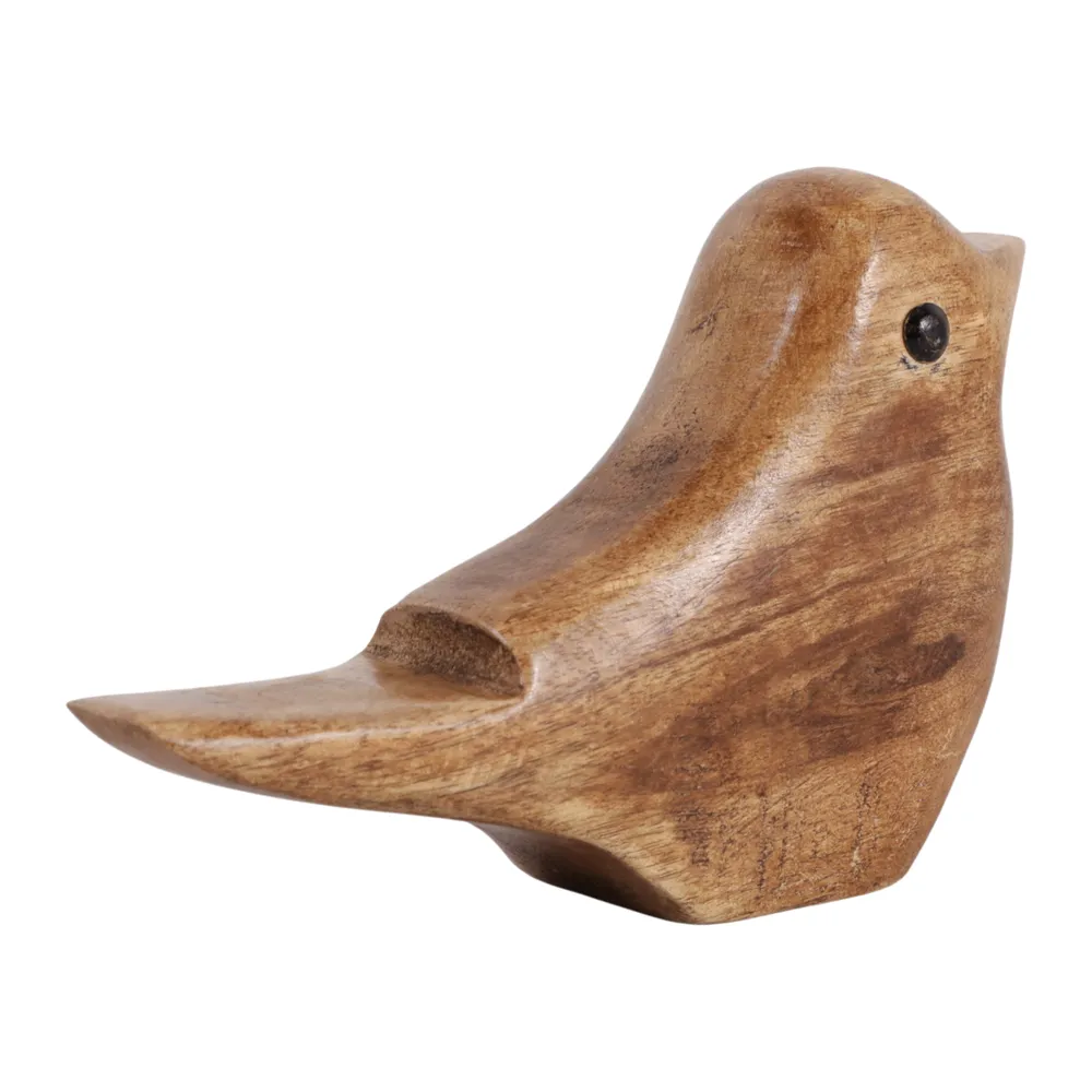 6X4" WOOD BIRD, NATURAL