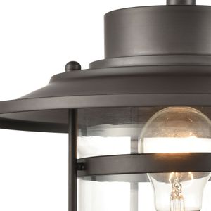 Renninger 12'' High 1-Light Outdoor Post Light - Oil Rubbed Bronze 2