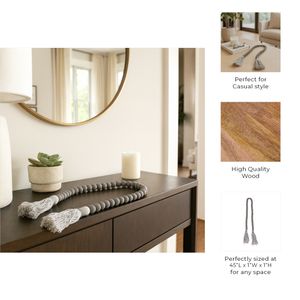 SKYLERWORTH GRAY BEAD 1 (IN) 9