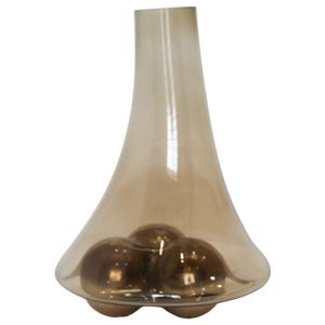 BAYSTONE GOLD GLASS VASE 17 (IN) 3