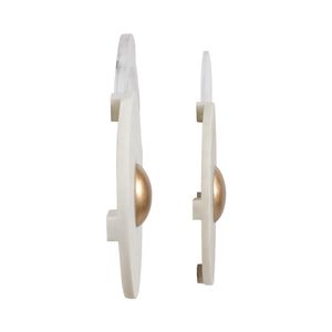 CABOTWOOD SET OF 2 BROWN WALL SCULPTURES 19 (IN) 4
