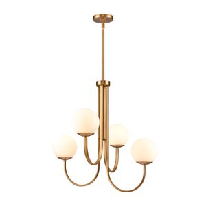 Caroline 26'' Wide 4-Light Chandelier - Brushed Gold 3