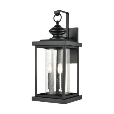 Minersville 23″ High 3-Light Outdoor Sconce - Matte Black