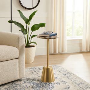 FENTONFORD GOLD ACCENT TABLE 25 (IN) 10