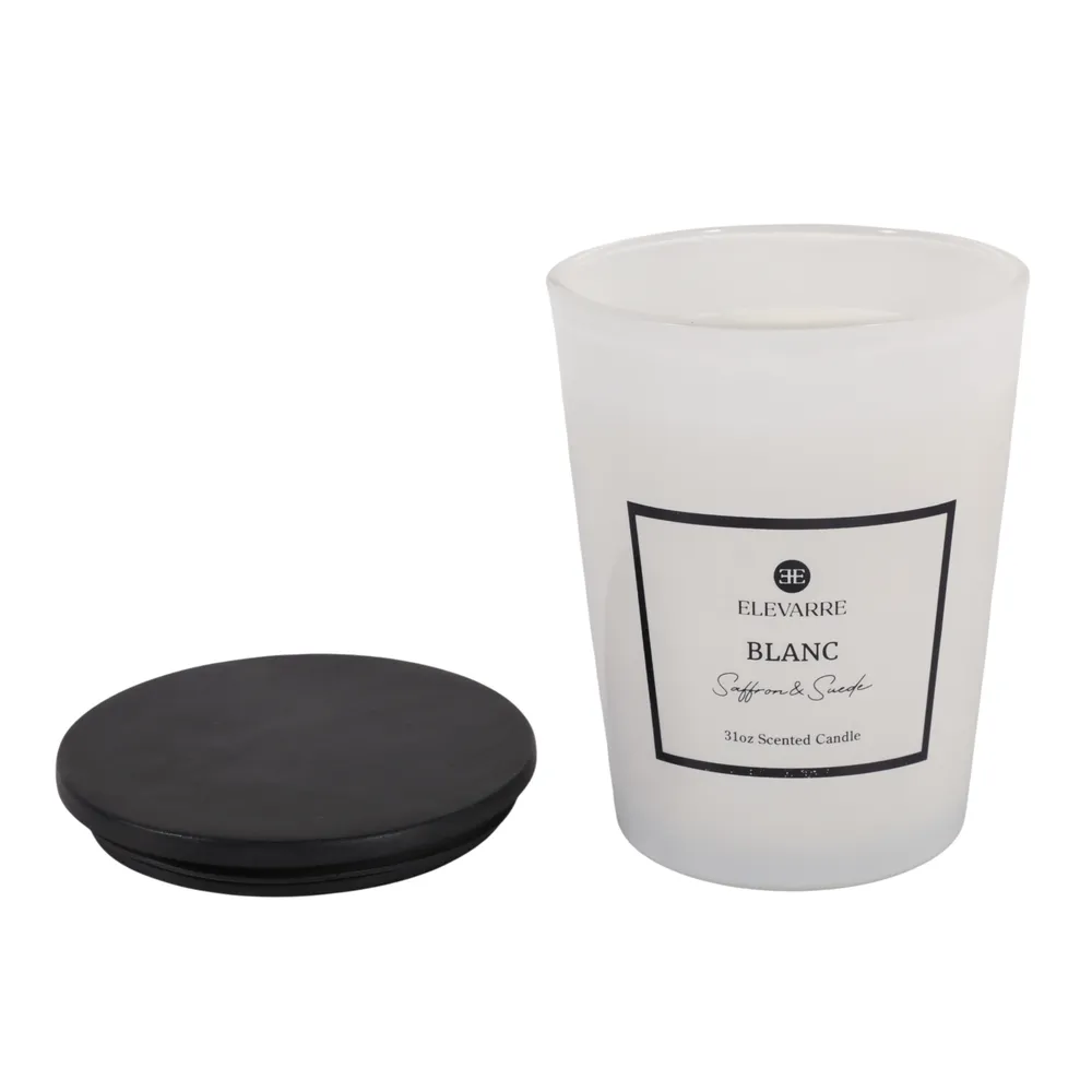 ROWANSTONE BLANC SAFFRON & SUEDE CANDLE 7 (IN)