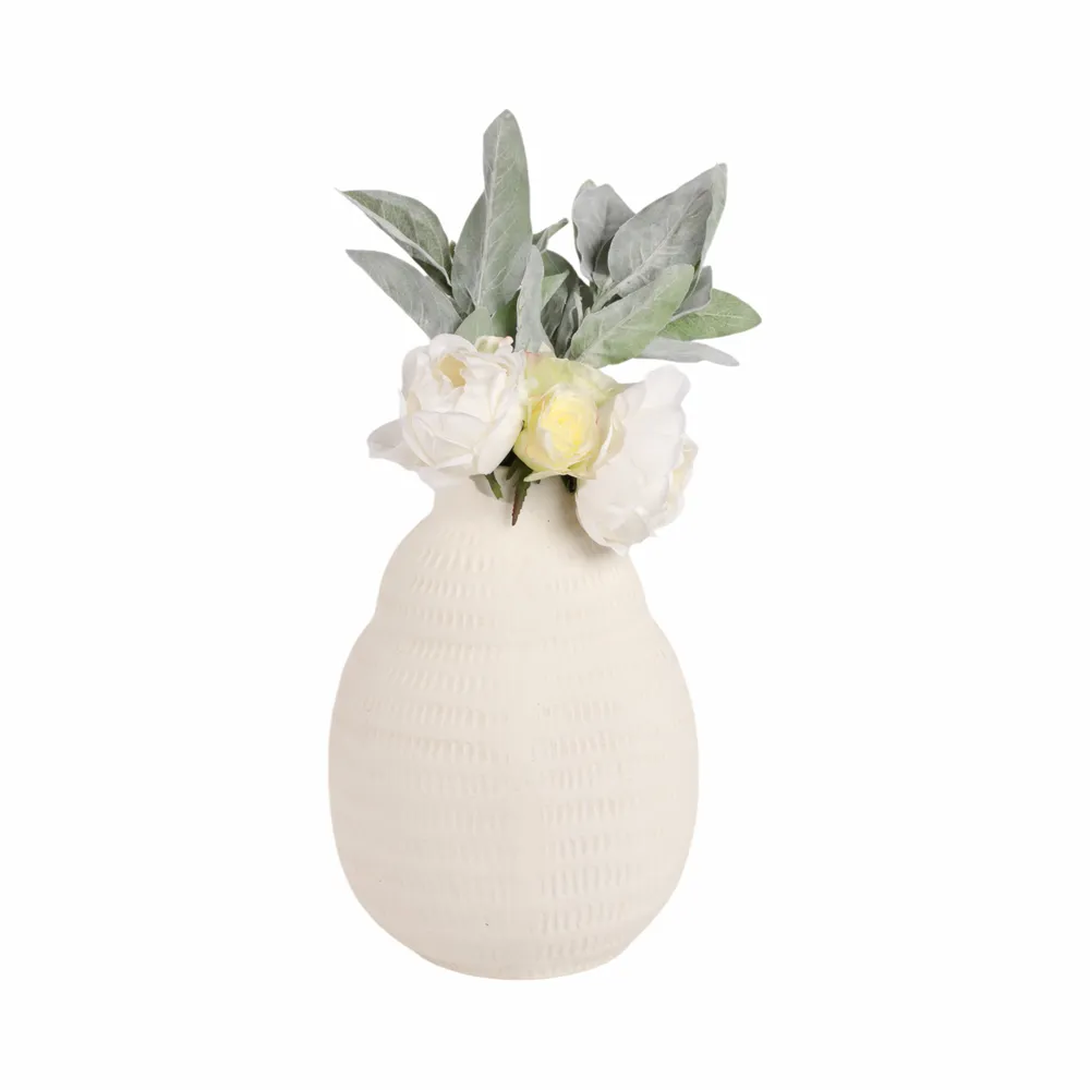 MORRISCLIFF WHITE VASE 14 (IN)