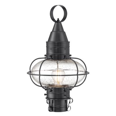 Classic Onion 17.5″ High 1-Light Outdoor Post Light - Gun Metal