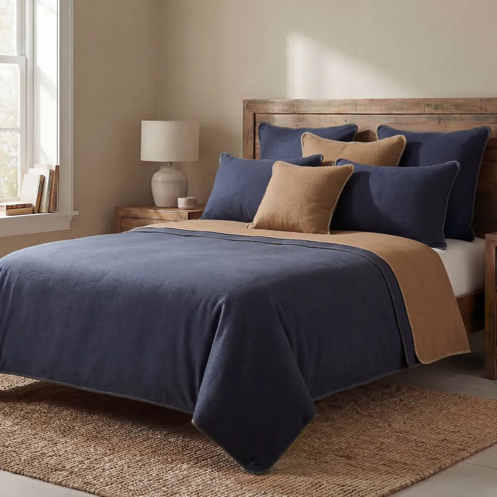 Solid Midnight - Bedspread - Cal King - 104x100
