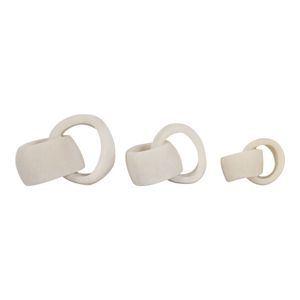 HALEYSHAW SET OF 3 WHITE DECOR 5 (IN) 1