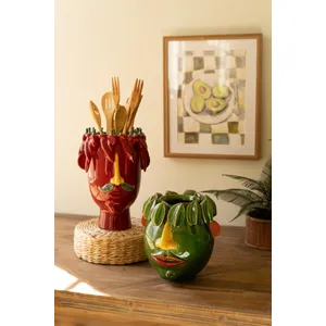 Ceramic Starfruit Head Planter 3