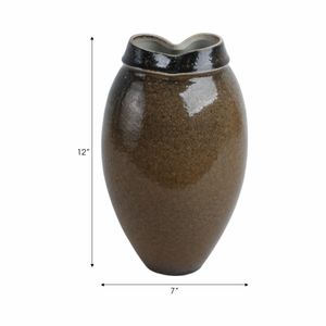 BROGANFORD BROWN VASE 12 (IN) 9