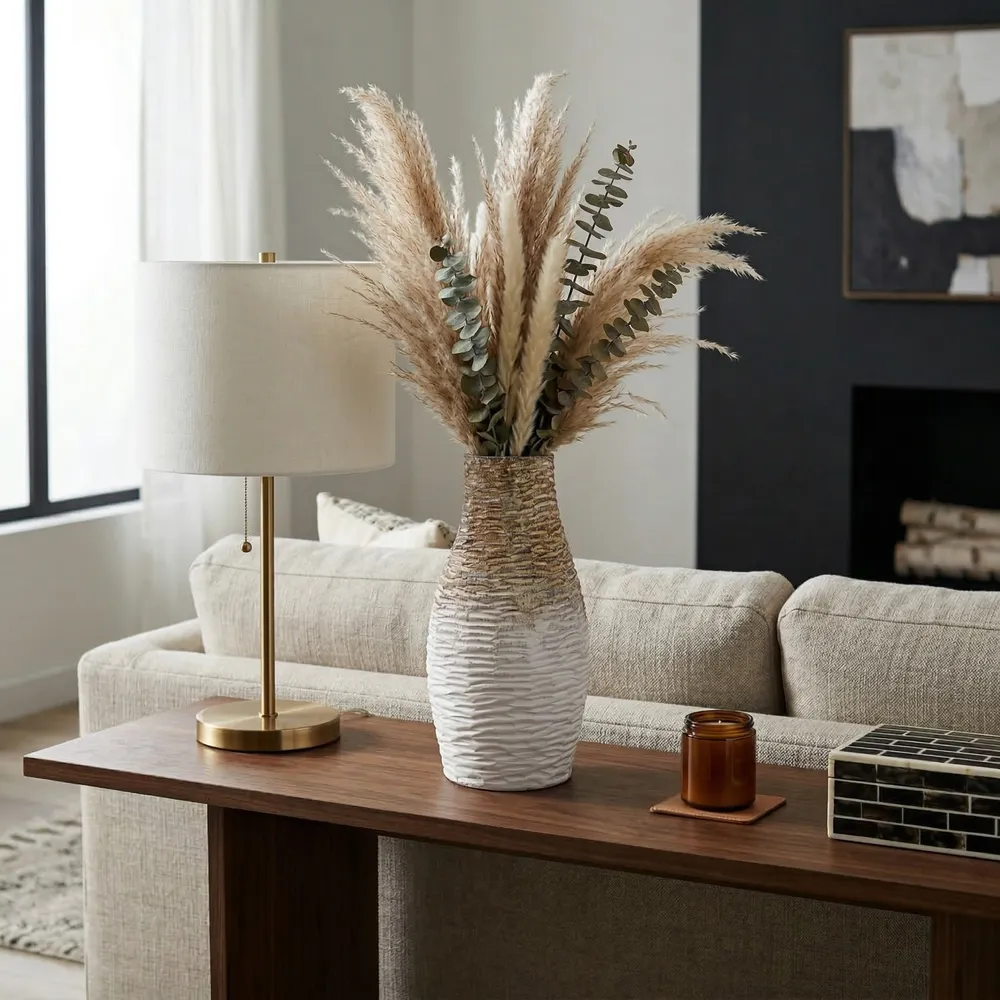 NOVALAKE BROWN VASE 14 (IN)