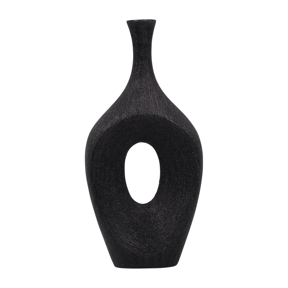 DUTTONRIDGE BLACK VASE 19 (IN)