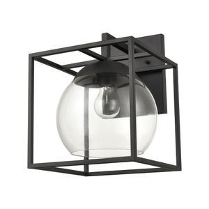 Cubed 13'' High 1-Light Outdoor Sconce - Charcoal 2