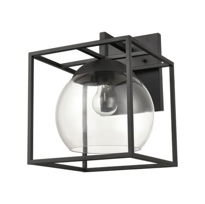 Cubed 13″ High 1-Light Outdoor Sconce - Charcoal