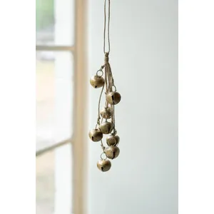 Jingle Bell Bunch on a Jute Rope 3