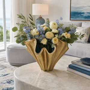 DRAYTONOAK GOLD VASE 14 (IN) 10