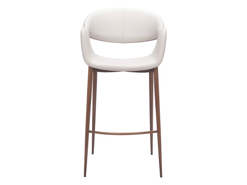 Limay Barstool Beige & Walnut 4