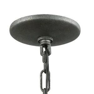 Brocca 18'' Wide 4-Light Chandelier - Silverdust Iron 3
