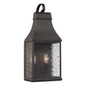 Forged Jefferson 19'' High 2-Light Outdoor Sconce - Charcoal 1