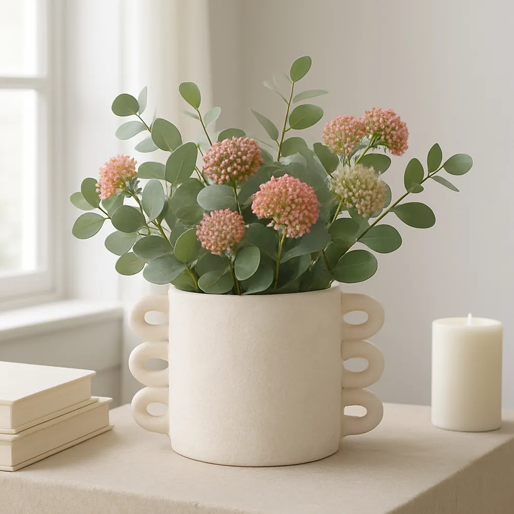ARLOWHAVEN WHITE PLANTER 8 (IN)