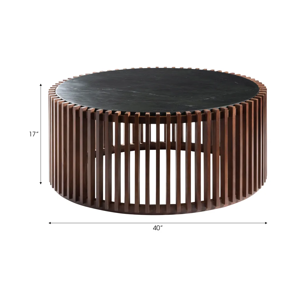 REIDMORE BROWN COFFEE TABLE 17 (IN)